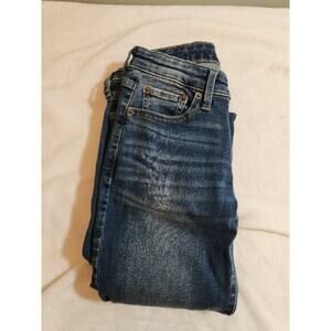 Lucky Brand Sweet Boot Jeans Womens (Actual 26 X 31) 0 / 25 Blue Whiskers